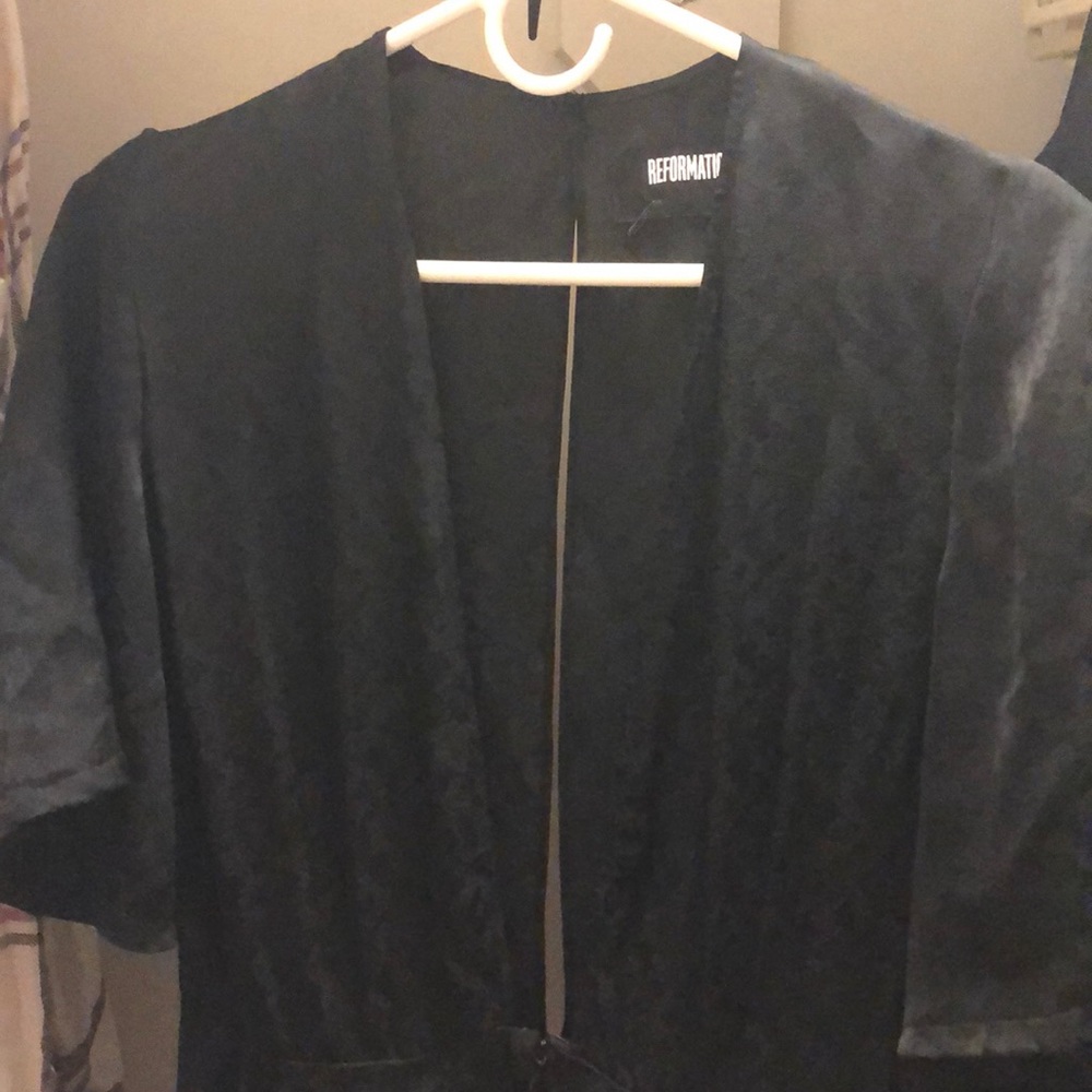 Reformation Black jumpsuit